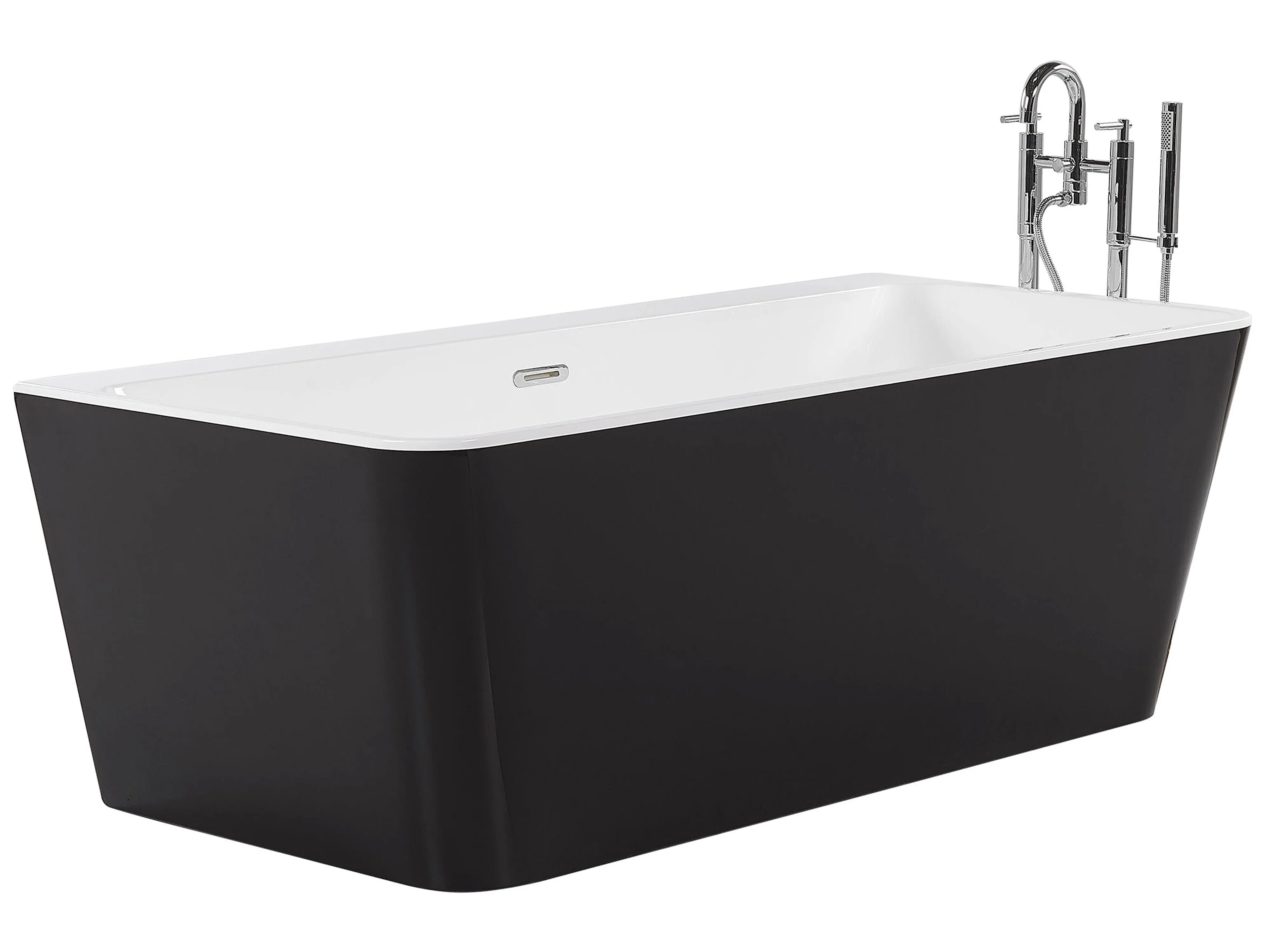 Badkuip HASSEL 170 x 80 cm Zwart