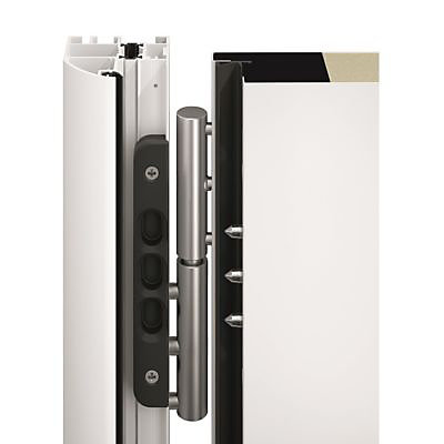 Porte d'entrée acier Hormann Tps 015 blanc 90 x h.215 cm poussant droit