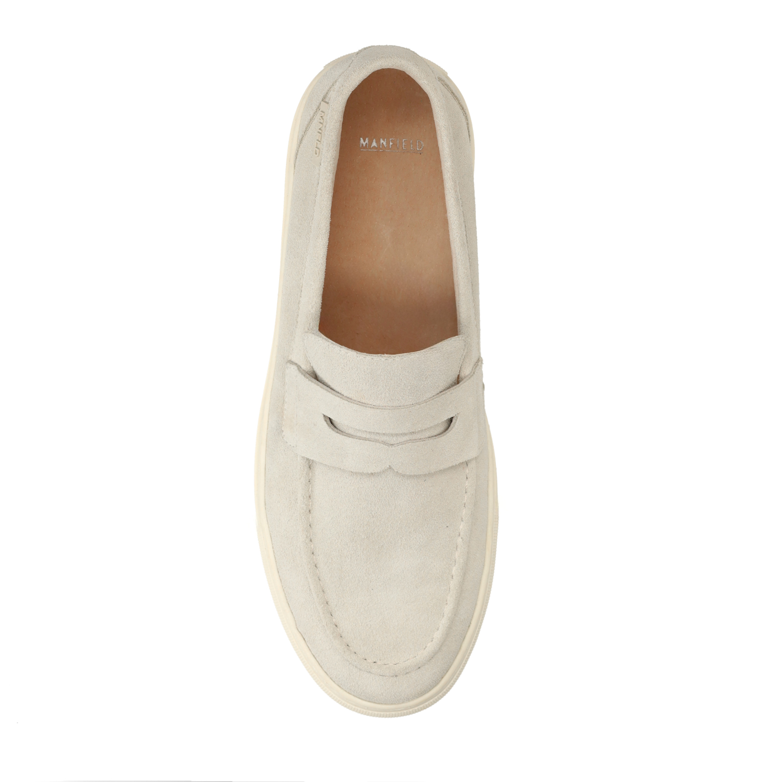 Beige suède loafers