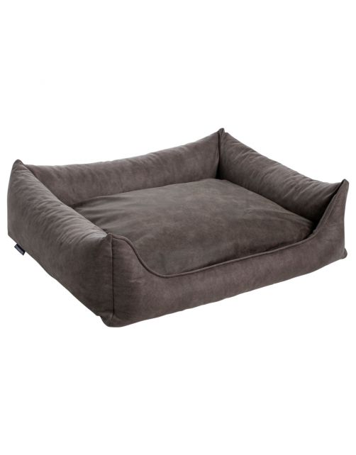 Maxxnobel Orthopedische Sofa Lederlook\/Teddy Taupe - Hondenbank