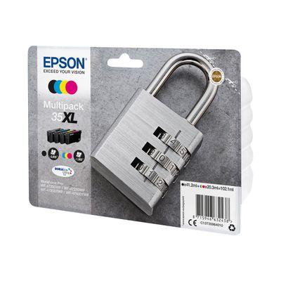 Epson 35XL Cadenas - Pack de 4 - noir, cyan, magenta, jaune - cartouche d'encre originale