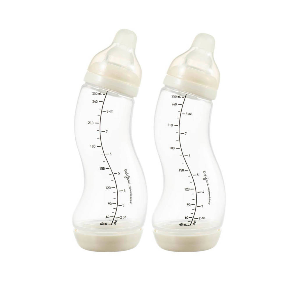 Duo Pakket - S-Babyfles Natural - 250 ml - Anti Koliek - Beige