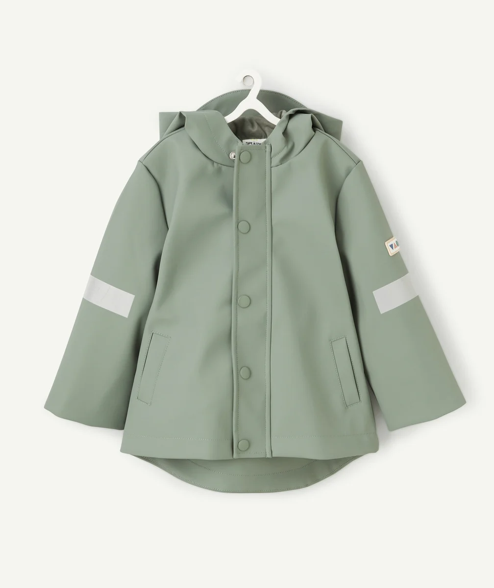 CIRÉ KAKI IMPERMÉABLE BÉBÉ MIXTE À CAPUCHE
