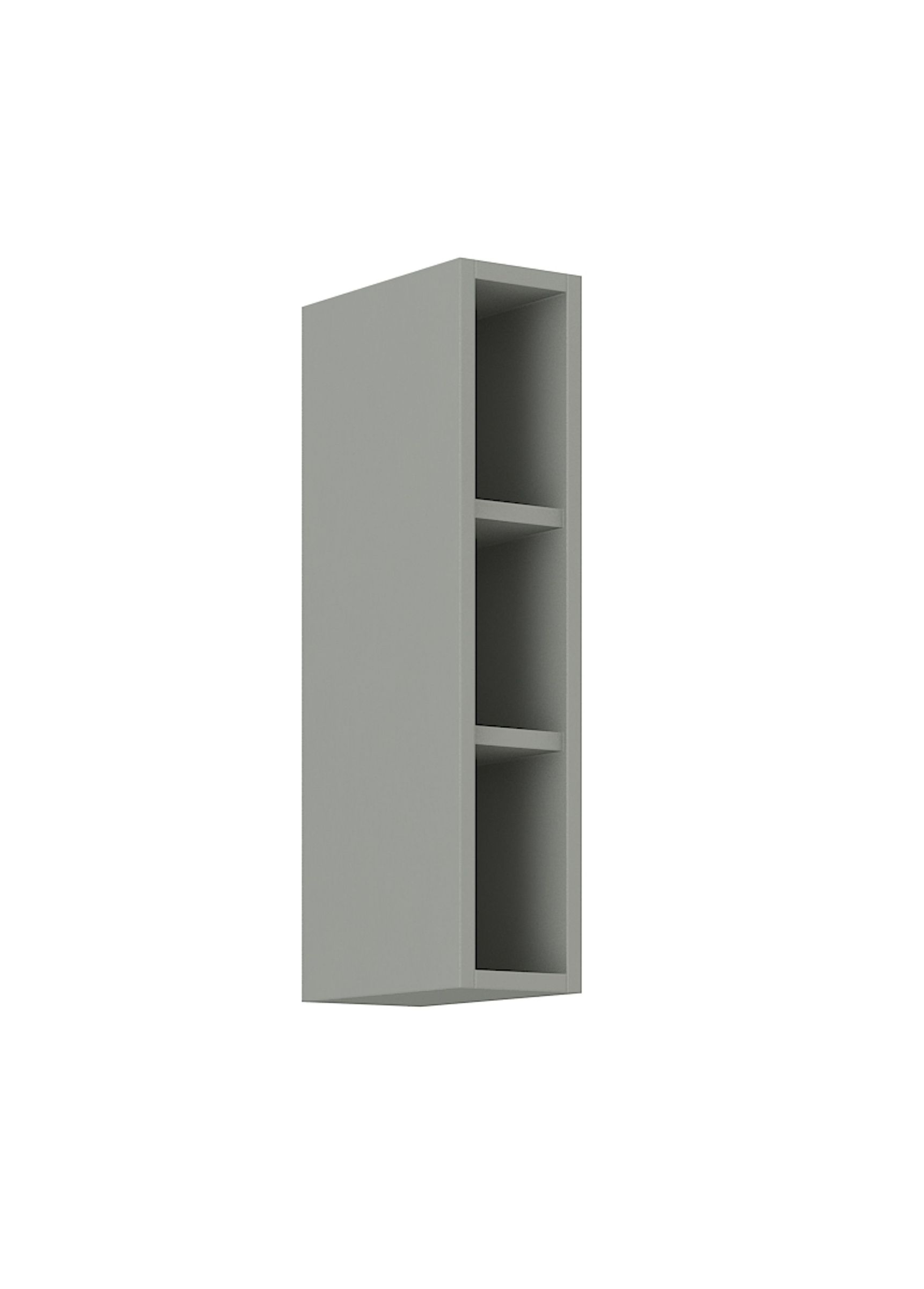 Hängeschrank Regal 15 cm Bianca Grey Rose - Grau Küchenzeile Küchenblock