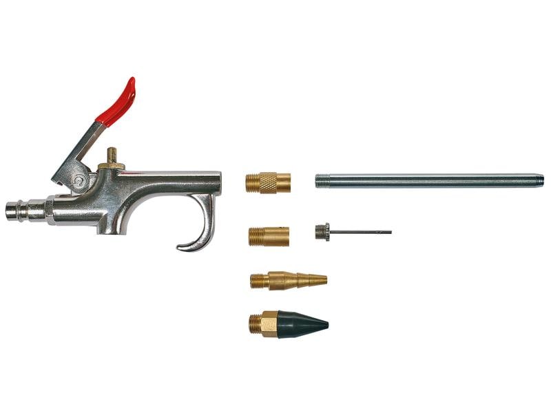 Einhell Ausblaspistolen-Set 2-8 bar, 7-teilig Druckluft-Ausblaspistole