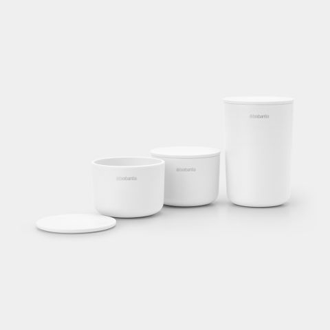 Opbergbakjes Set van 3 - White