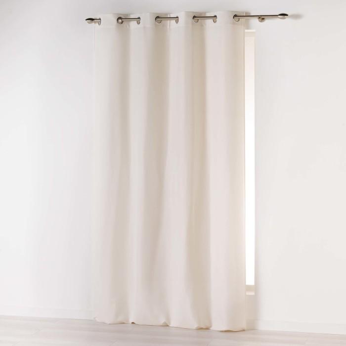 RIDEAU A OEILLETS 140X260CM ABSOLU NATUREL