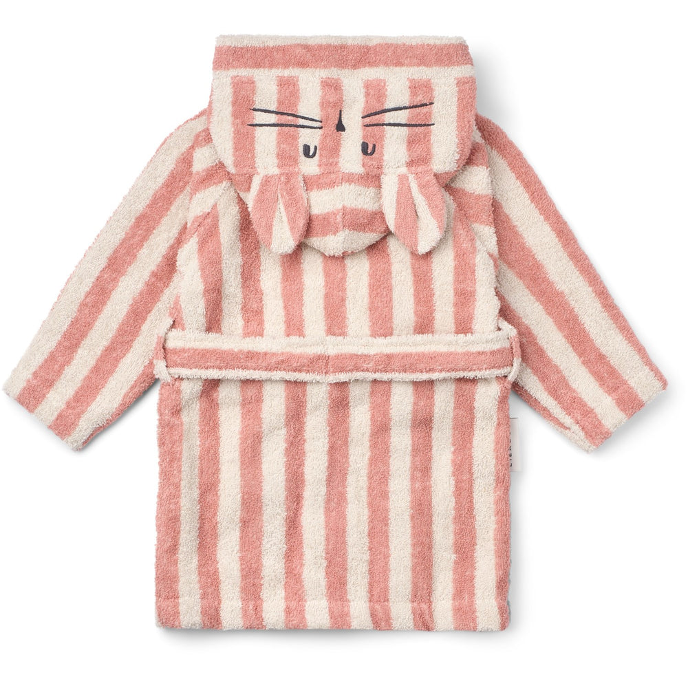 Køb LIEWOOD Coral Blush / Creme De La Creme Stripe Lily Badekåbe