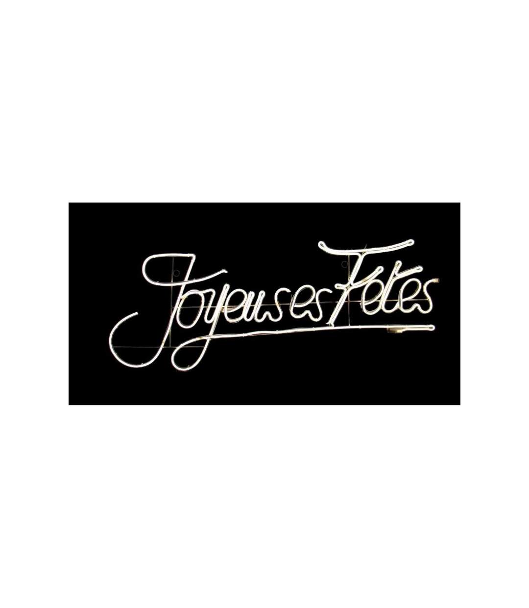 Décoration Lumineuse Led Joyeuses Fêtes 120cm Blanc