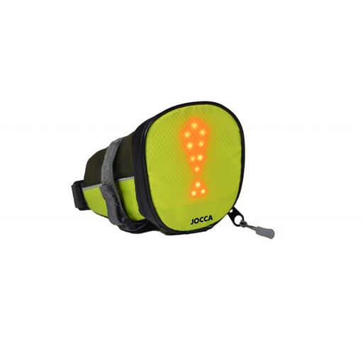 Bolsa de sinalização para selim de bicicleta