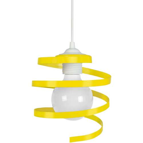 Tosel - Lámpara colgante redondo metal amarillo Amarillo