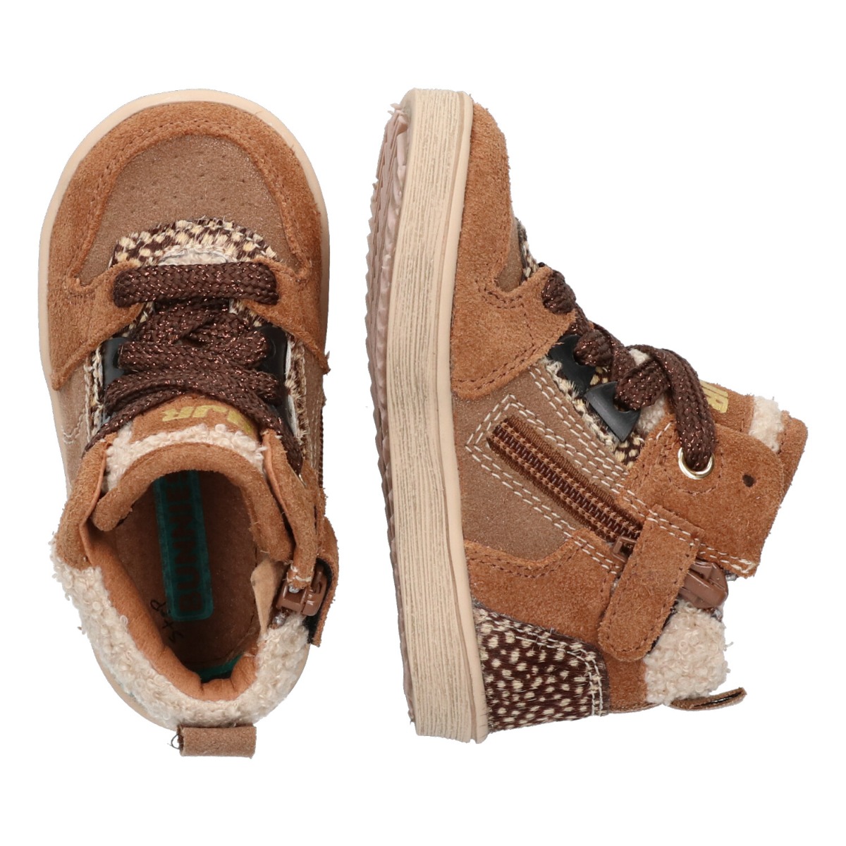 Pascal Pit - Hoge Sneakers Bunnies Bruin