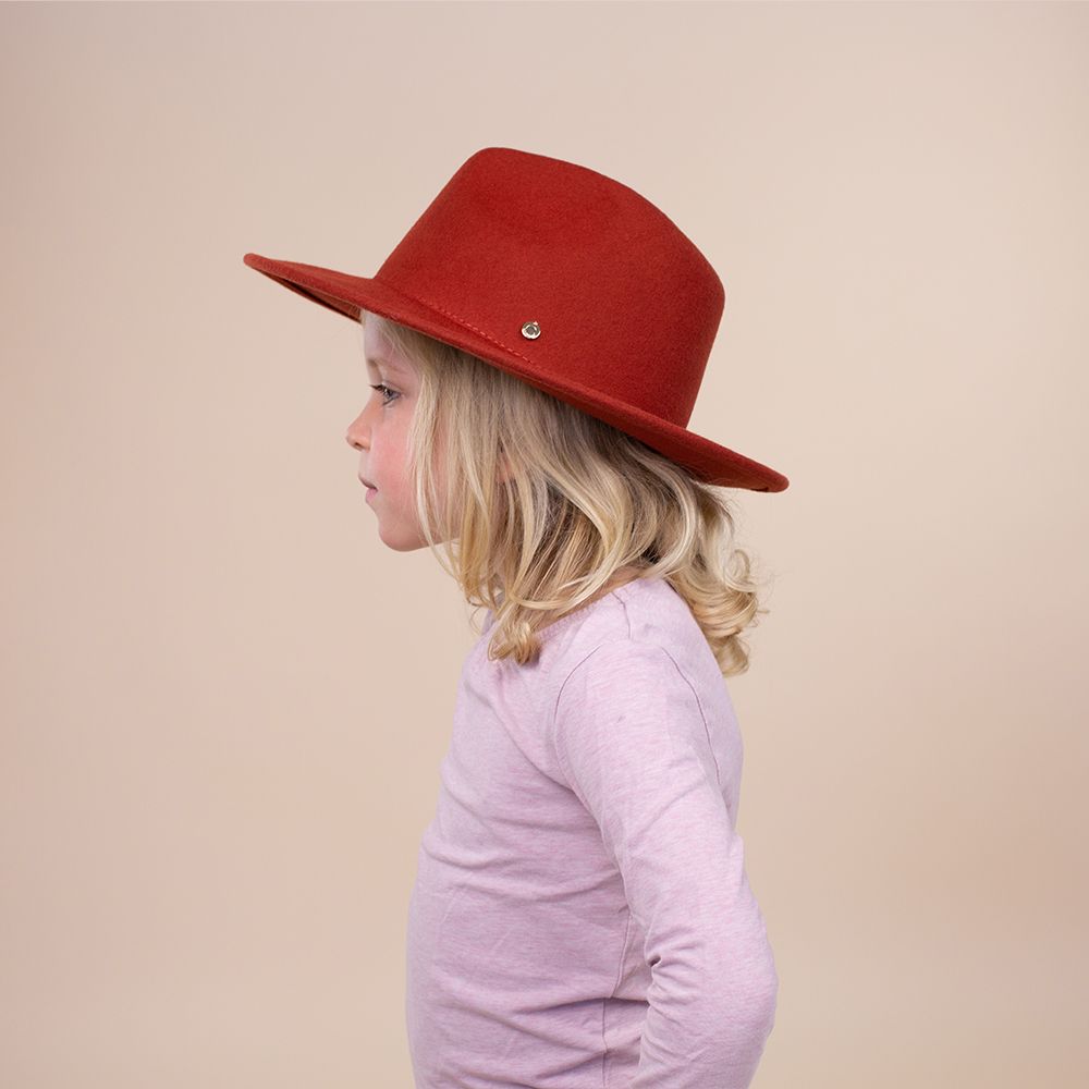 Moonrise hoed fedora Luna - rust