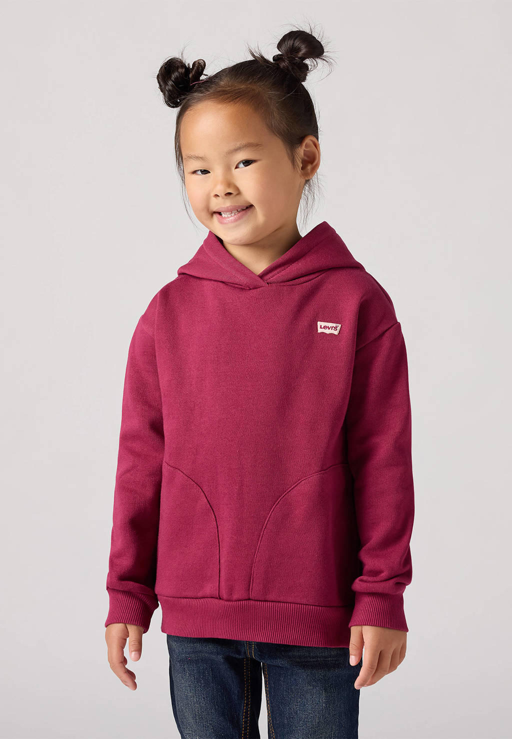 Levi's hoodie BATWING warm donkerrood