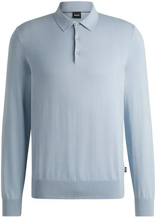 BOSS Gemello Long Sleeve Polo Lichtblauw 50506025-454 kopen