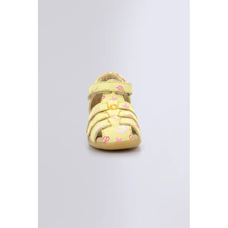 Bigflo Jaune plage SANDALES Cuir Fille