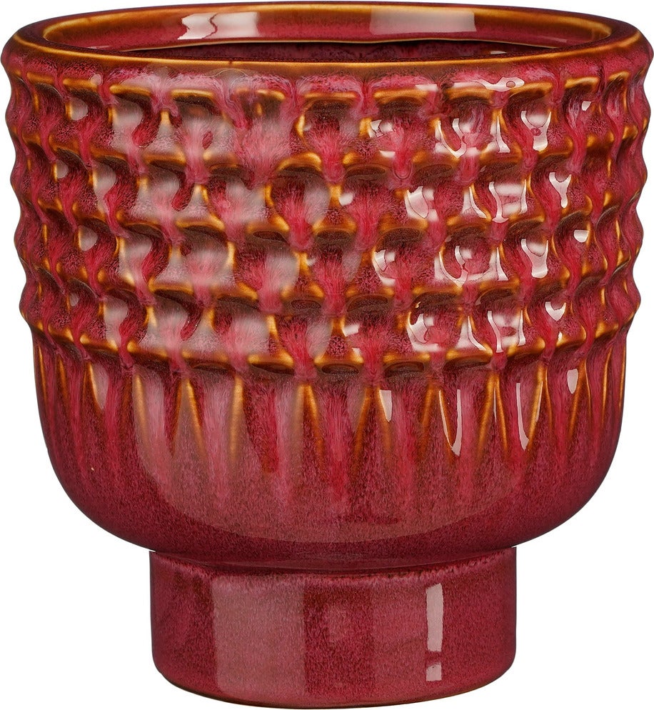 Mica Decorations bloempot Cody roze D 17 H 17 cm