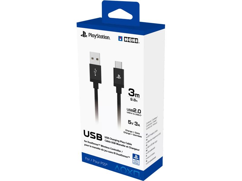 Hori Ladekabel DualSense Charging Cable Lade- und Datenübertragungskabel für DualSense Contoller
