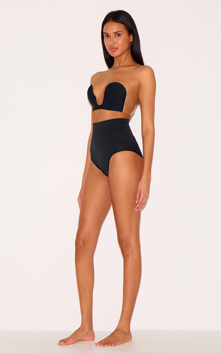 Noir Soutien-gorge Adhésif Décolleté Plongeant En U