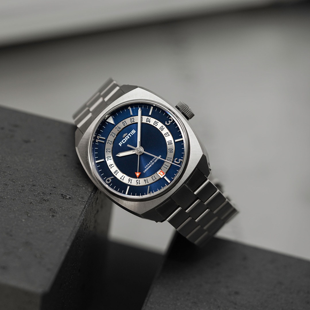 Fortis Vagabond V-40 GMT Blue Dusk
