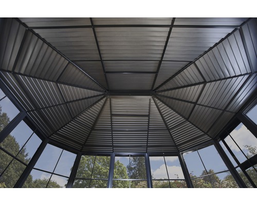 Sojag Charleston paviljoen 12x18 met wandelementen en klamboe 577x367 cm antraciet