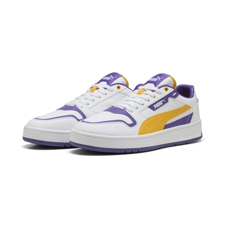 PUMA Court Classic Street Chaussures - Blanc/Violet/Jaune