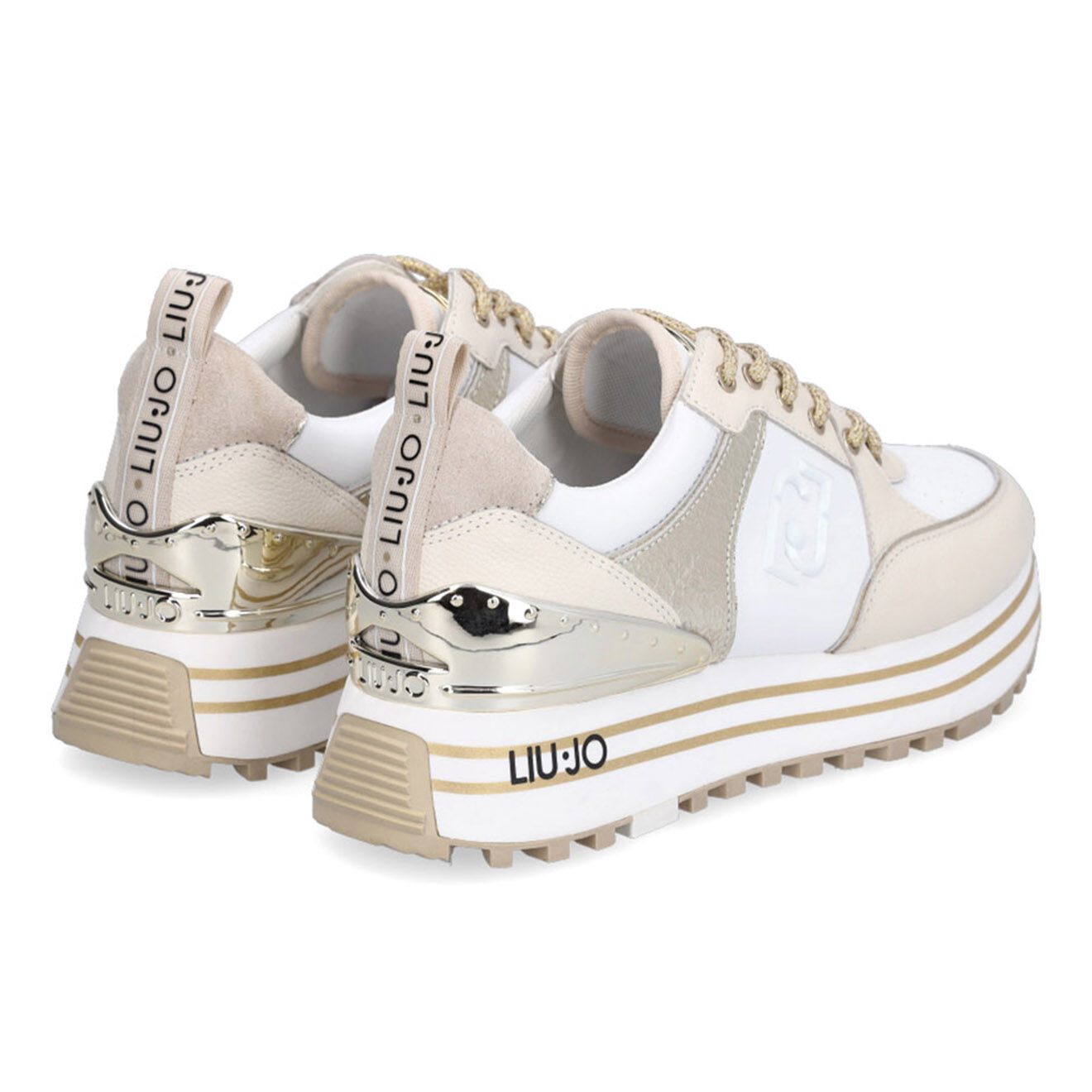 Liu-Jo Sneakers en Cuir Annabelle beiges