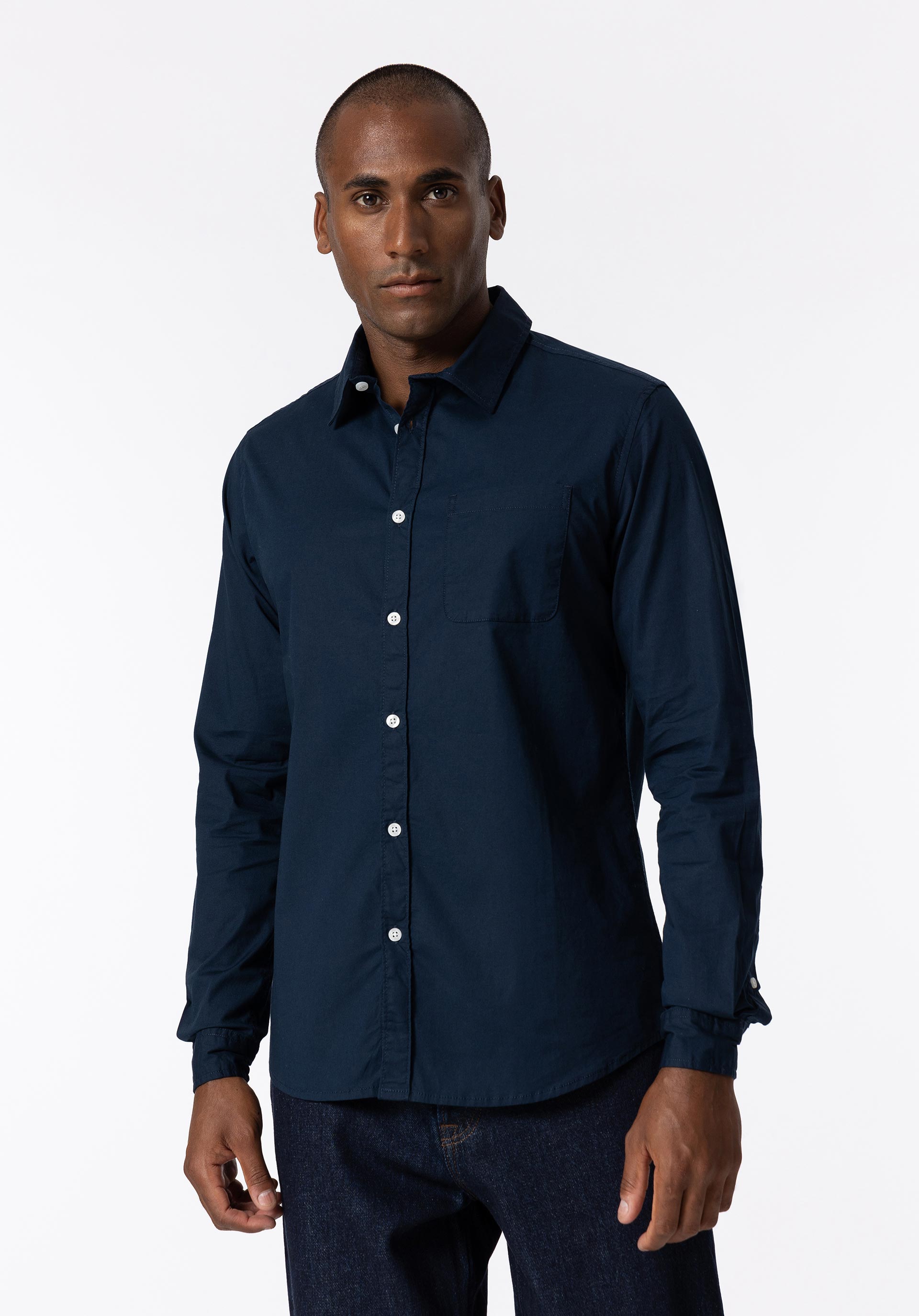 Camisa Slim Fit Popelina