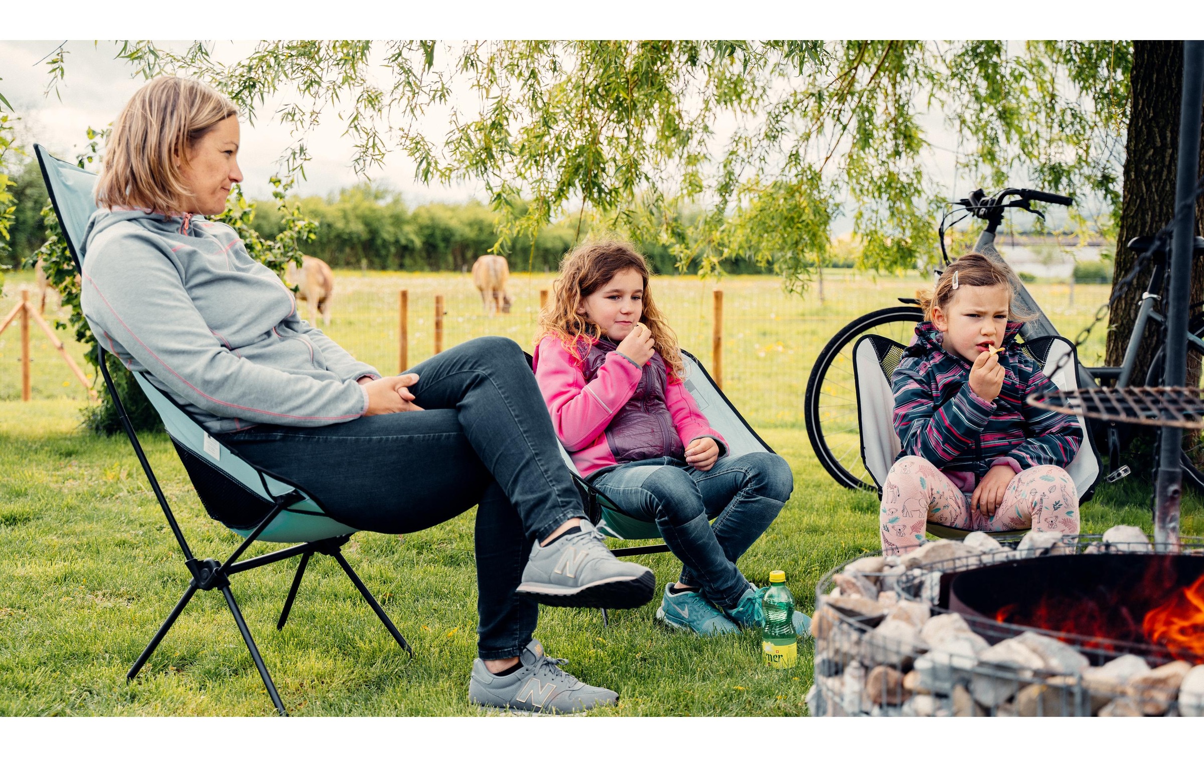 Campingstuhl »Trekony Hoch Hellblau« ()