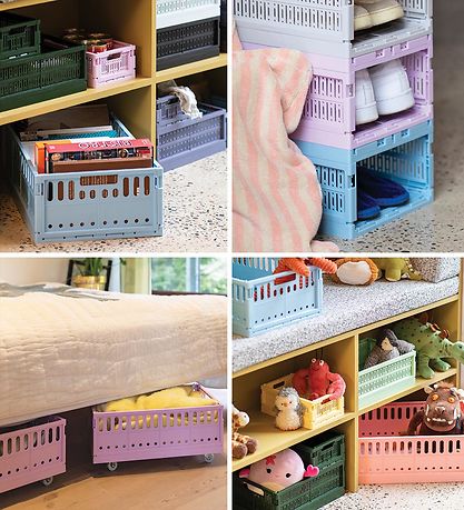 Made Crate Klappbox - Midi - 33x24x13 cm - Kristall Blue