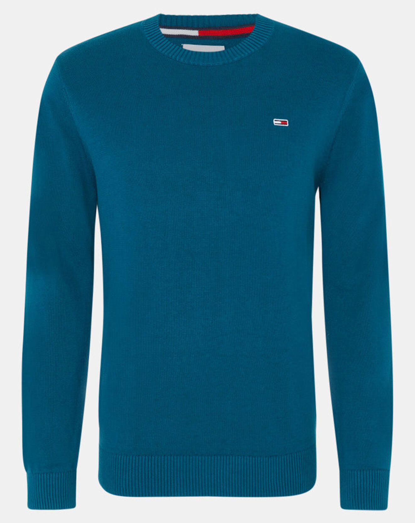 Tommy Jeans Pull 100% Coton Bio Essential light bleu canard