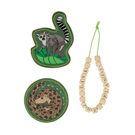 DerDieDas Wechselbuttons Green Planet, 3-teilig