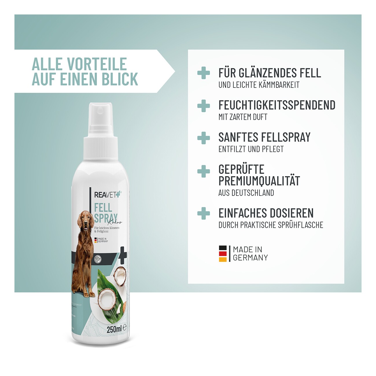 REAVET Fellspray Kokos 250ml