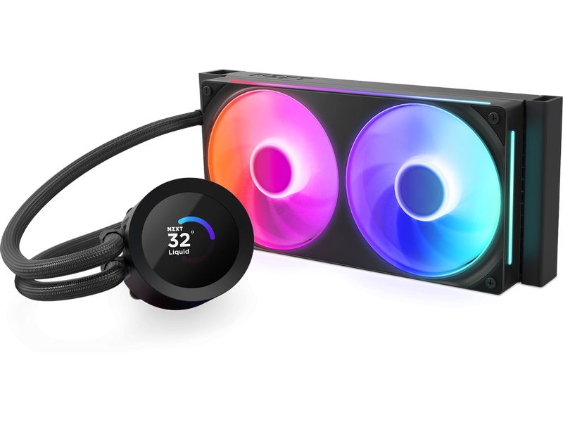 NZXT Wasserkühlung Kraken Plus RGB 240 Schwarz 240-mm-RGB-Wasserkühlung mit Beleuchtung