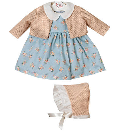 Asi Dukket?j - 46 cm - Leonora - Beige/Bl?