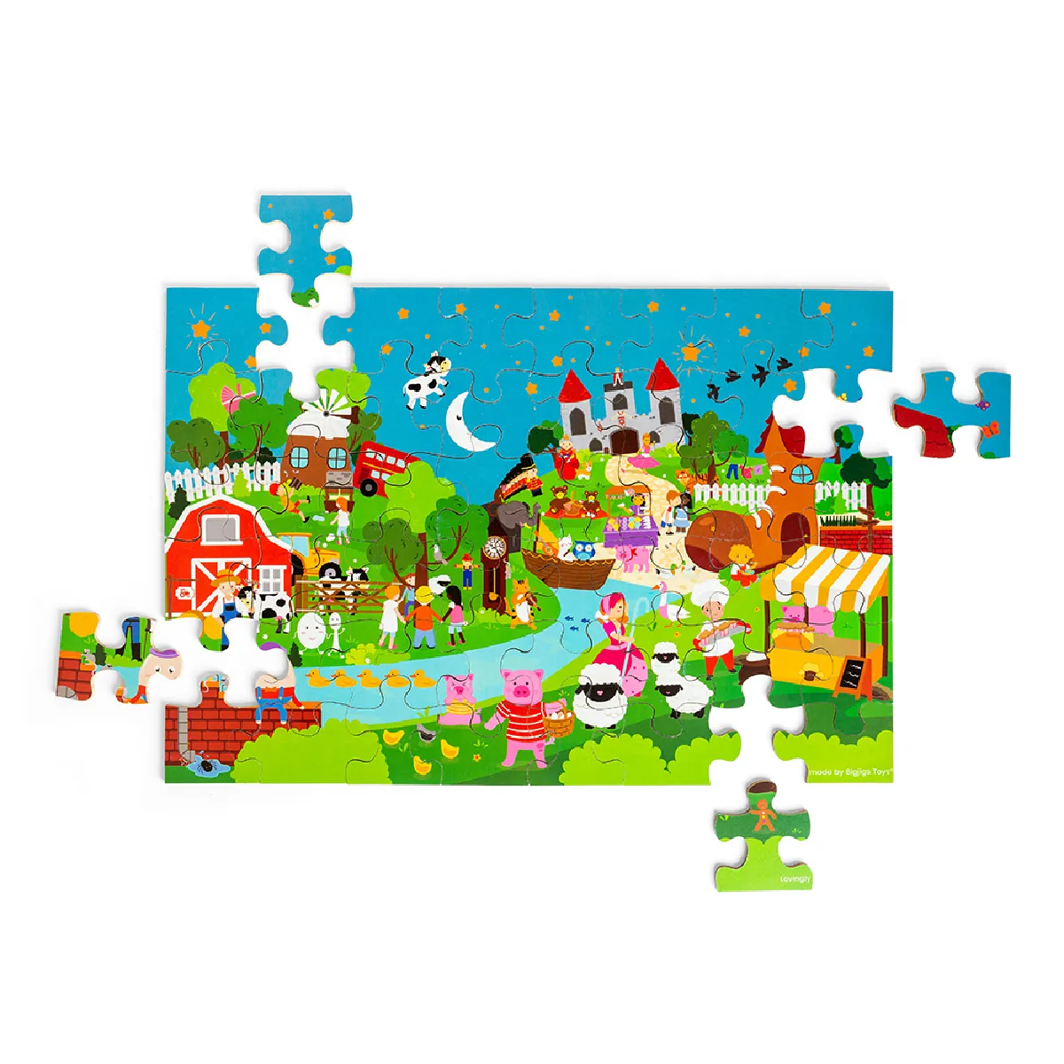 Bigjigs Toys Puzzle de sol Comptine