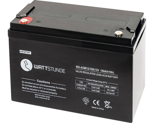 WATT HOUR accu AGM12-100 12V VRLA (Gel) AGM accu 100 Ah C10