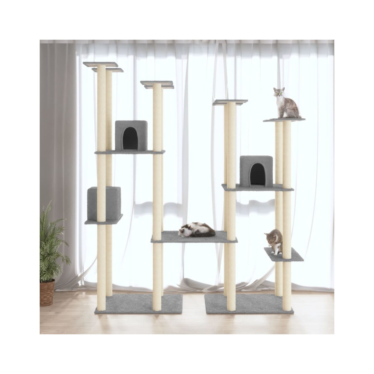 VidaXL Kratzbaum grau