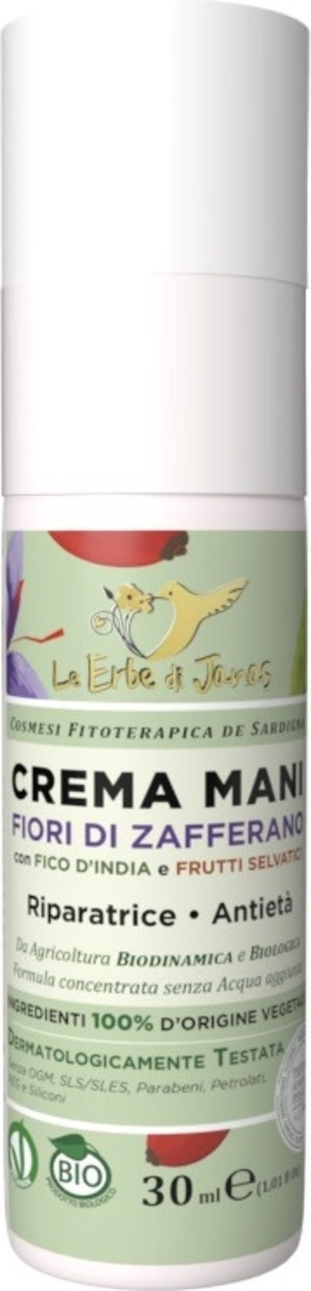 Le Erbe di Janas  Handcreme Safranblüte & Kaktusfeige, 30 ml