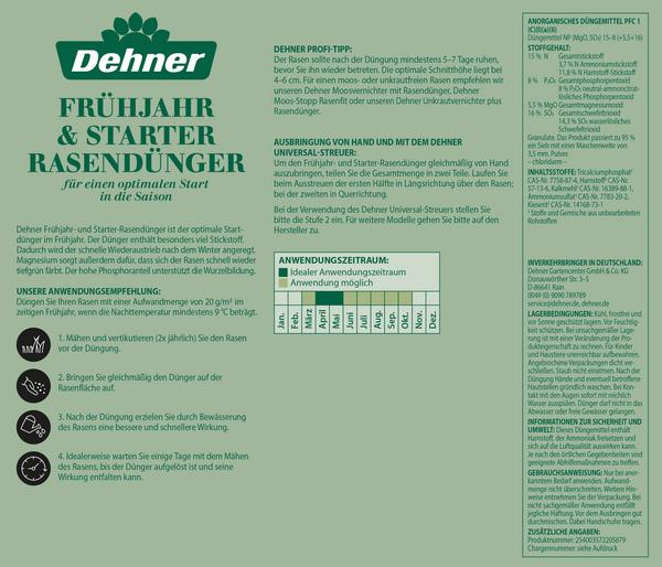 Dehner Frühjahr- und Starter-Rasendünger, 5
