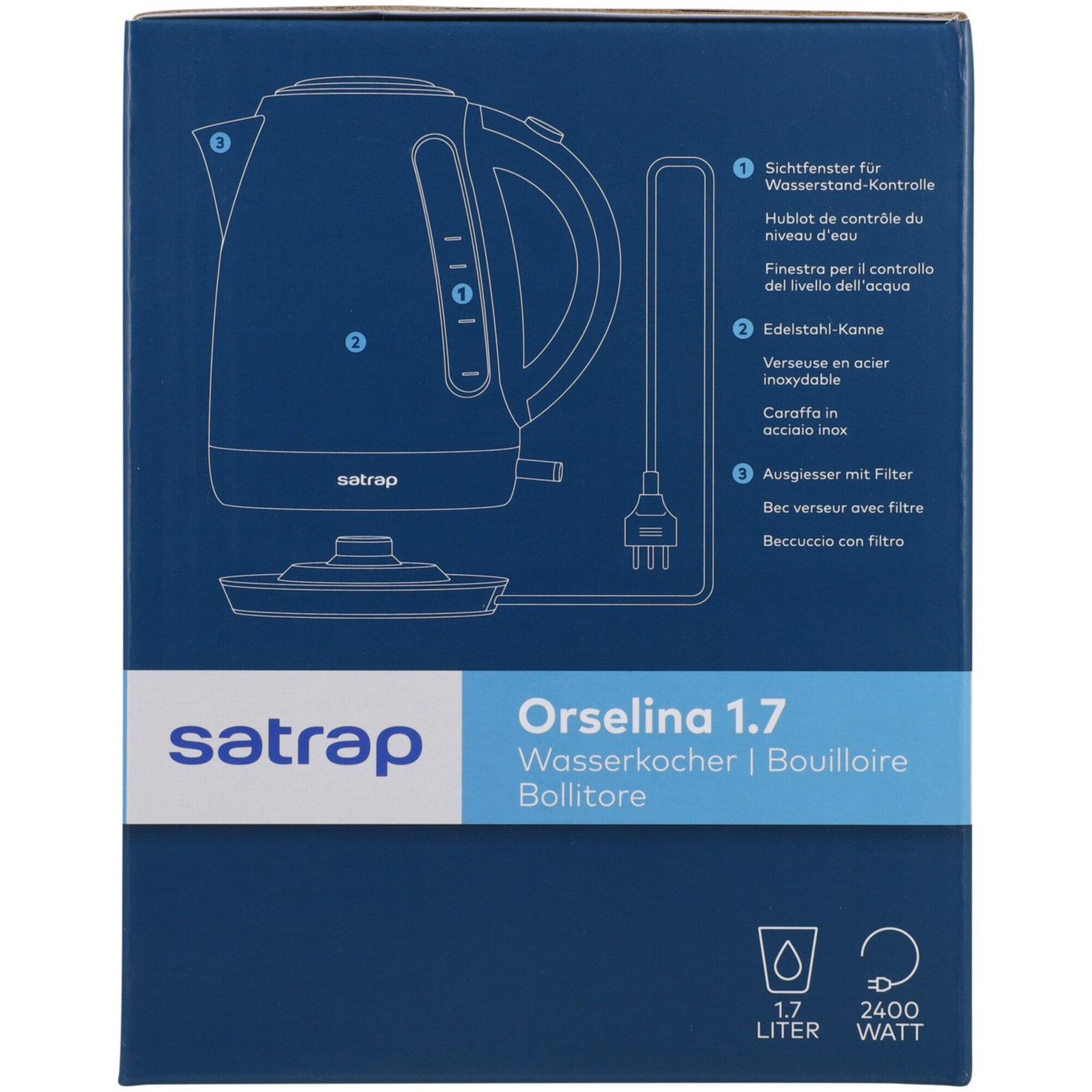 Satrap Wasserkocher Orselina 1.7l