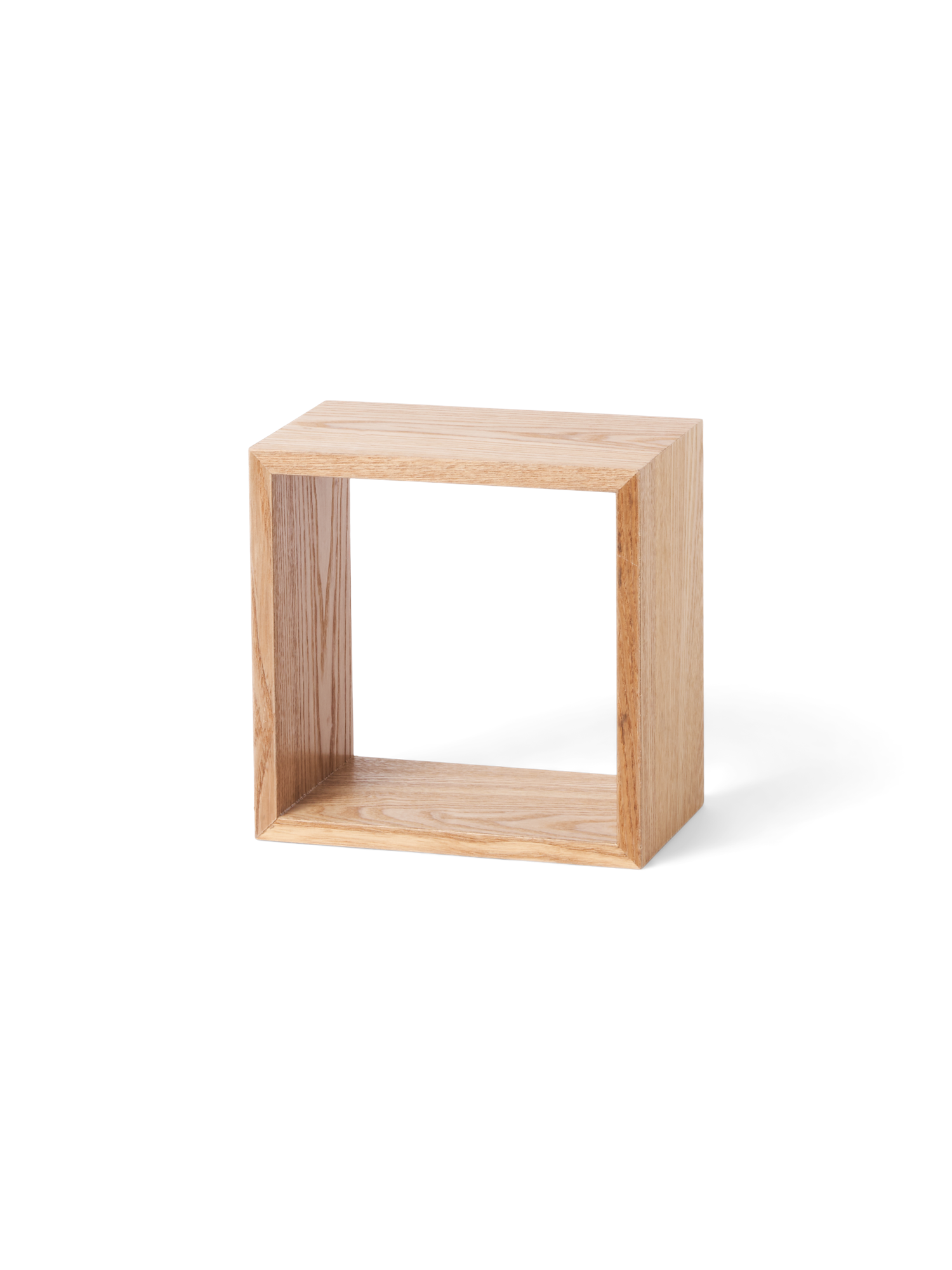 Væghylde | MDF/poppeltræ/askefinér. Mål 19,5 x 12 x 19,5 cm. | Nature