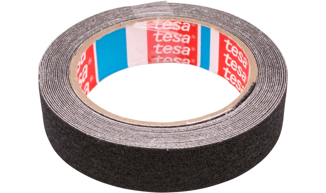 TESA, Skridsikker tape, sort 25mm x 5mtr