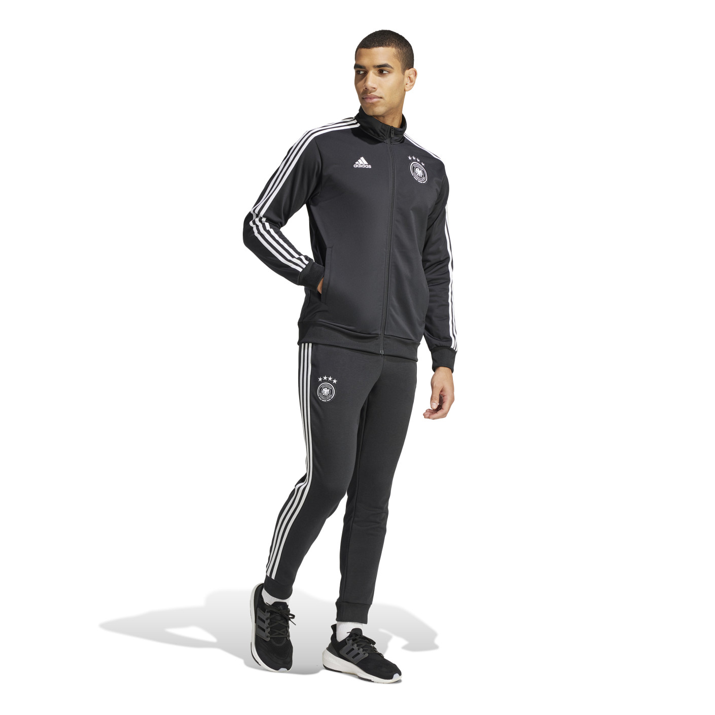 Adidas Duitsland DNA Trainingsbroek 2024-2026 Zwart Wit