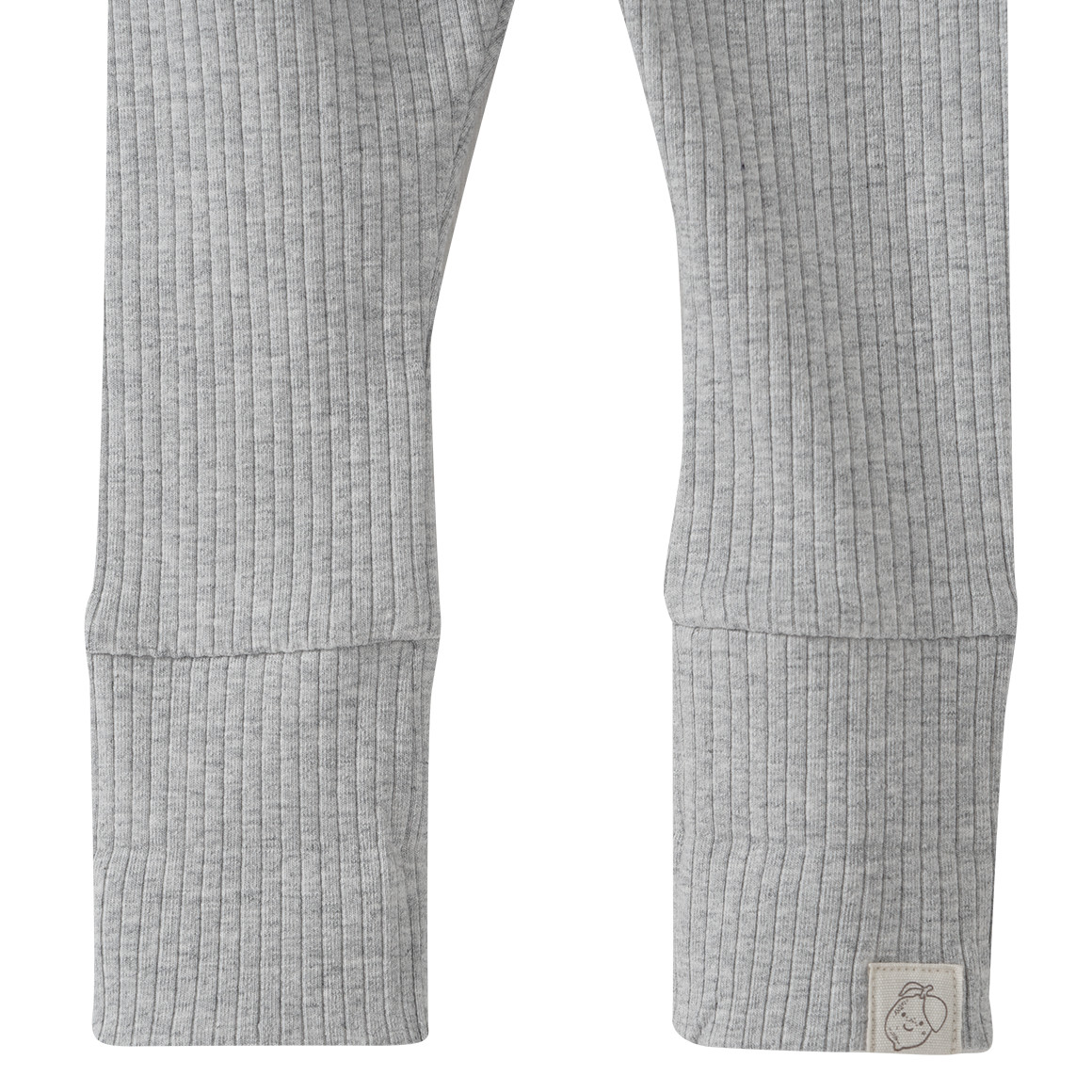 Topomini Pure Collection Newborn Leggings mit Rippstruktur hellgrau