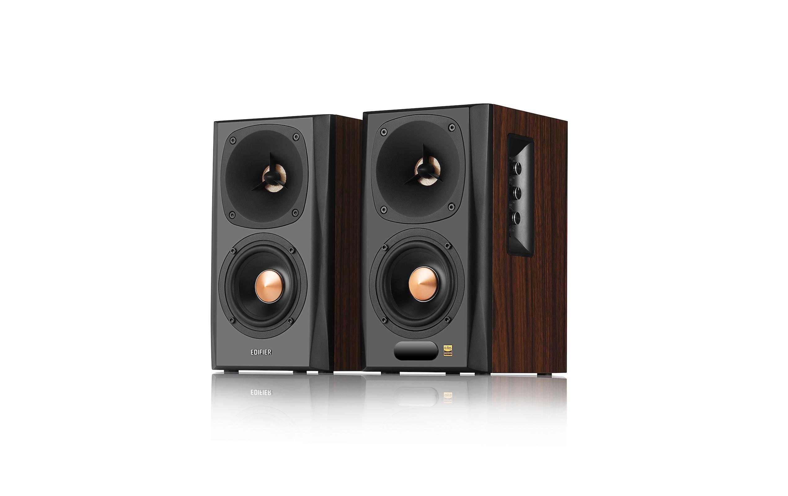 Regallautsprecher Paar S360DB Braun<br>Hi-Res zertifiziertes 2.1 Audio-System mit diversen Eingangsoptionen
