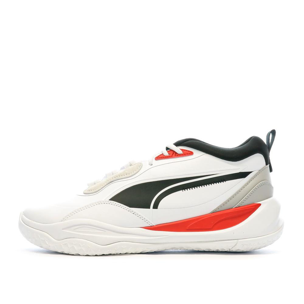 Puma Chaussures de basket Blanche/Rouge/Noir Homme Puma Playmaker