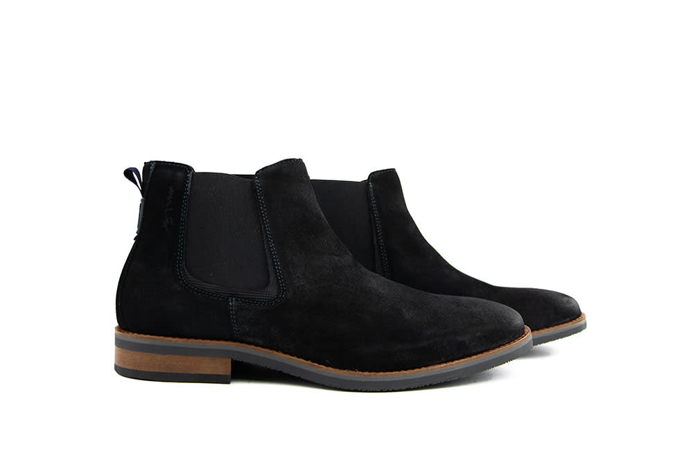 Van Lier Chelsea Boots Amalfi Zwart Suède