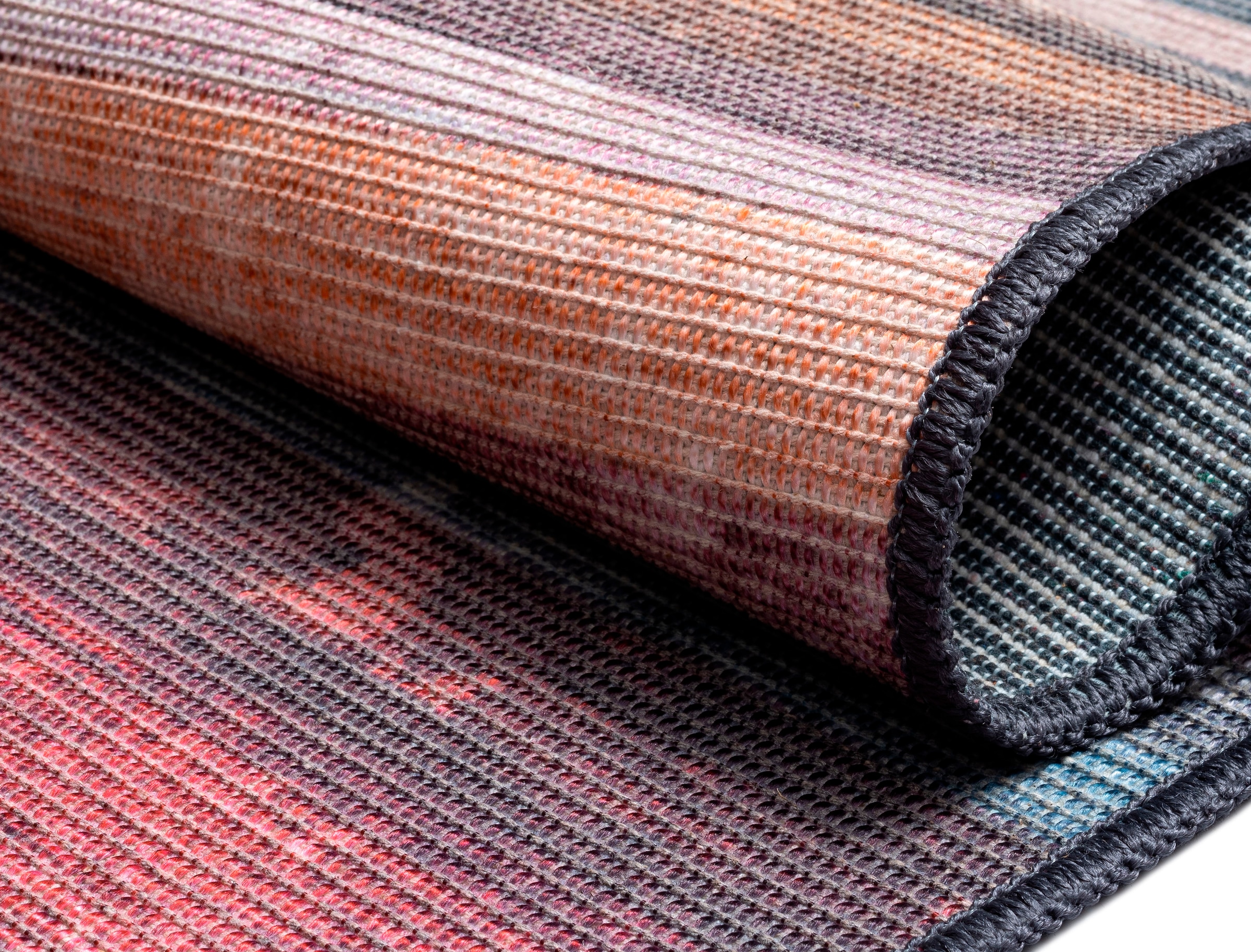 GOODproduct Teppich »Nivah, LAGERRÄUMUNG!« rechteckig 8 mm Höhe Flachgewebe, modern gestreift,  In- und Outdoor geeignet