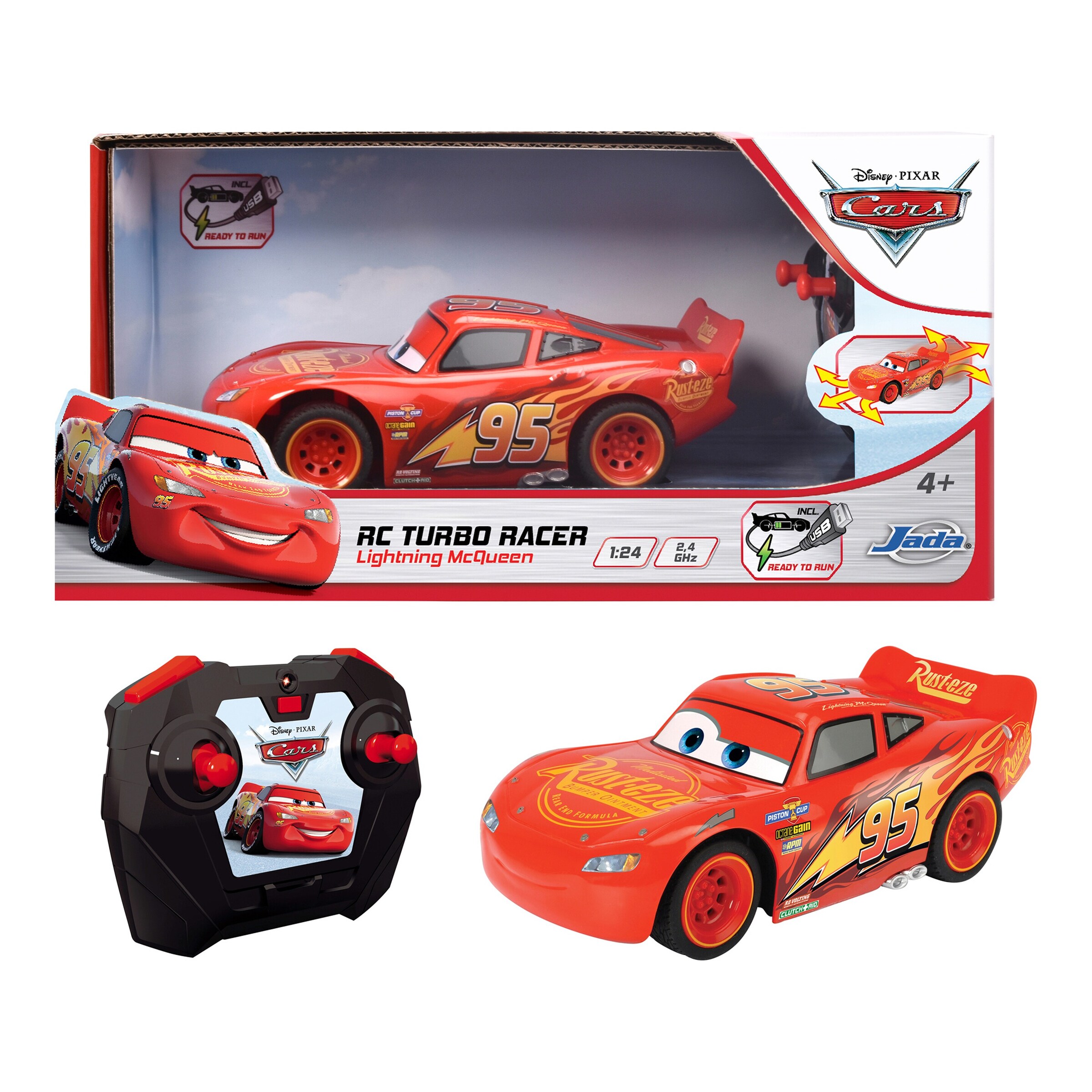 Dickie Toys - DISNEY CARS 3 RC Auto Turbo Racer Lightning McQueen